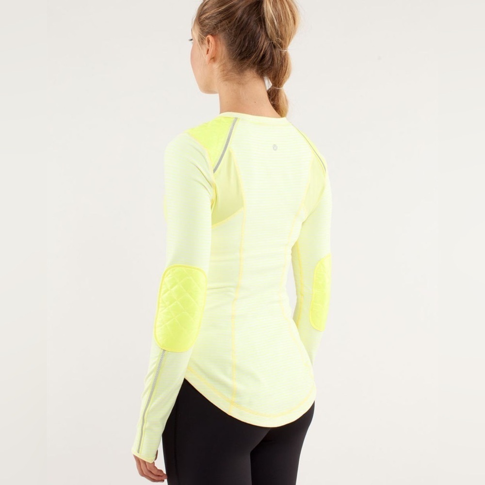 Lululemon Run Ice Queen Long Sleeve Yellow